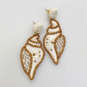 Boho Sea Shell Beaded Handmade Earrings